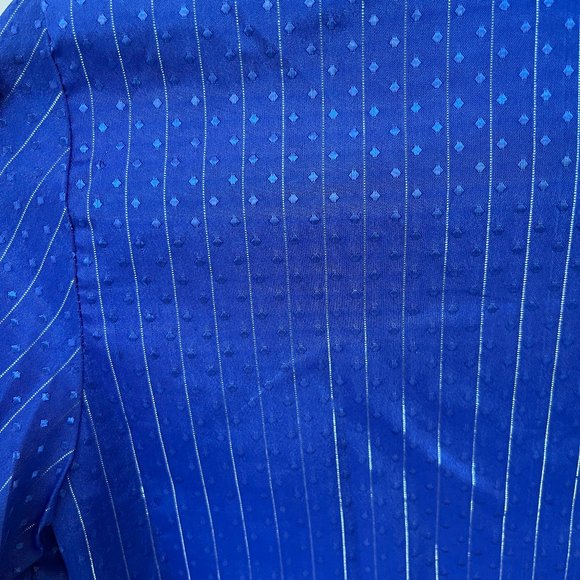 Woman's Seventies Shirt:  Blue - Picture 2 of 7
